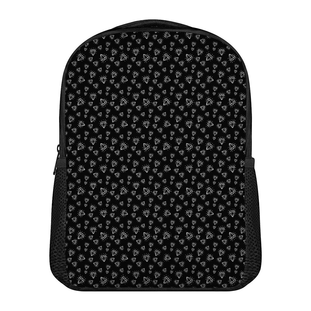 Diamond Pattern Print Casual Backpack
