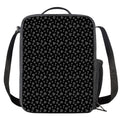 Diamond Pattern Print Crossbody Lunch Bag