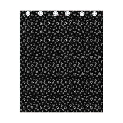 Diamond Pattern Print Curtain