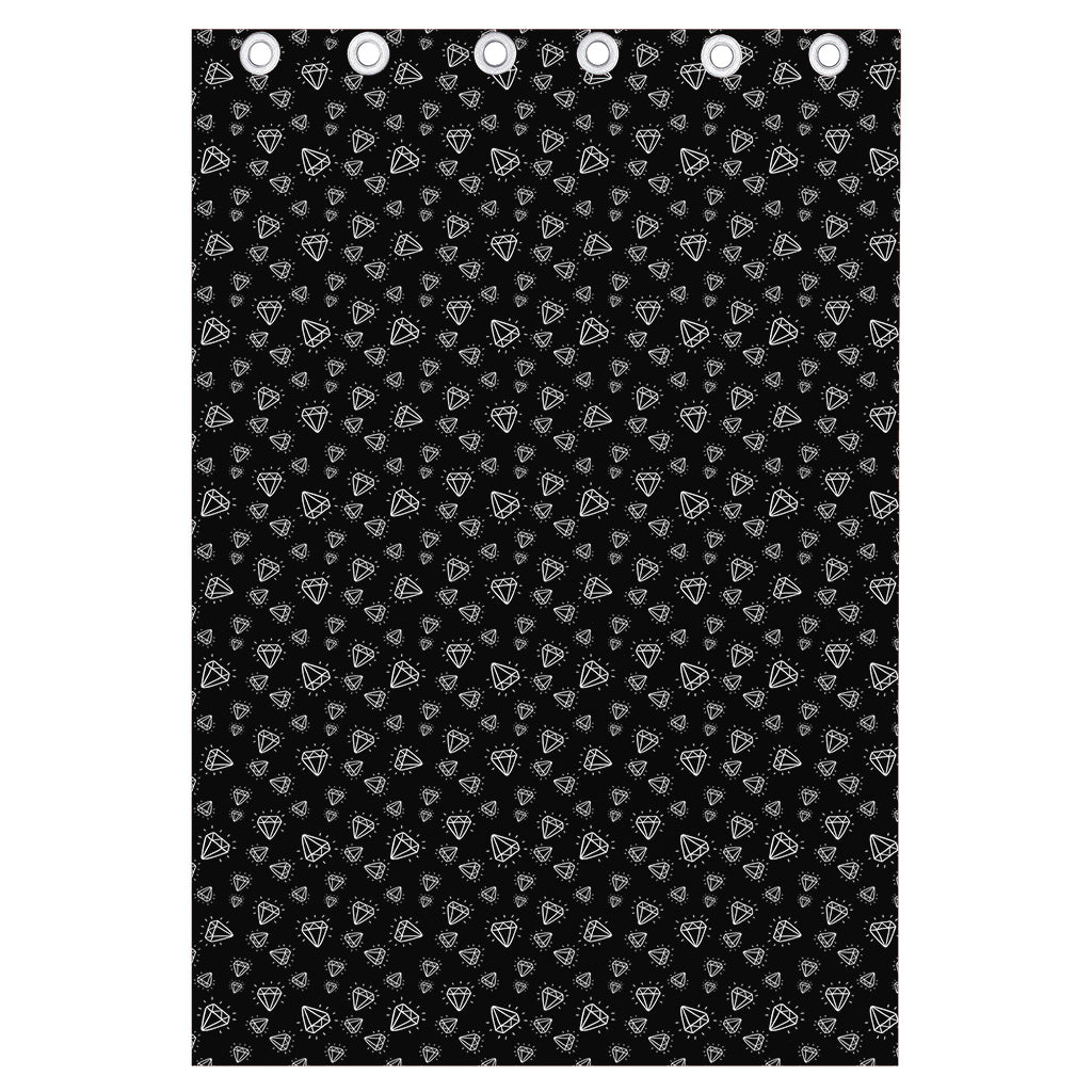 Diamond Pattern Print Curtain