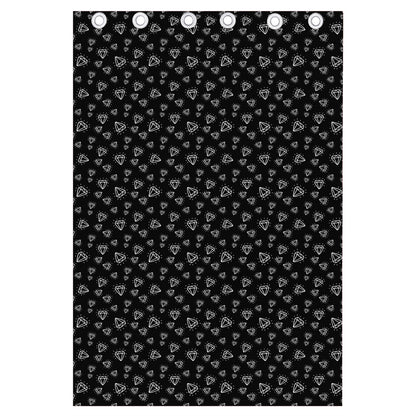Diamond Pattern Print Curtain
