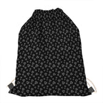 Diamond Pattern Print Drawstring Bag