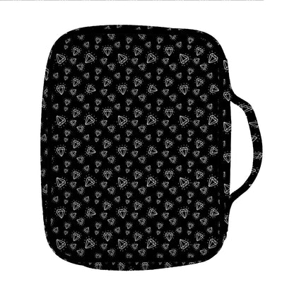 Diamond Pattern Print Front Pocket Bible Bag