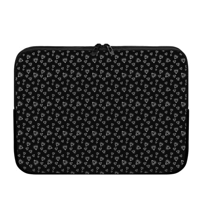 Diamond Pattern Print Laptop Sleeve
