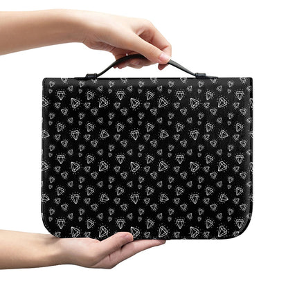 Diamond Pattern Print Leather Bible Cover
