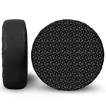 Diamond Pattern Print Leather Spare Tire Cover