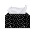 Diamond Pattern Print Leather Tissue Box Cover