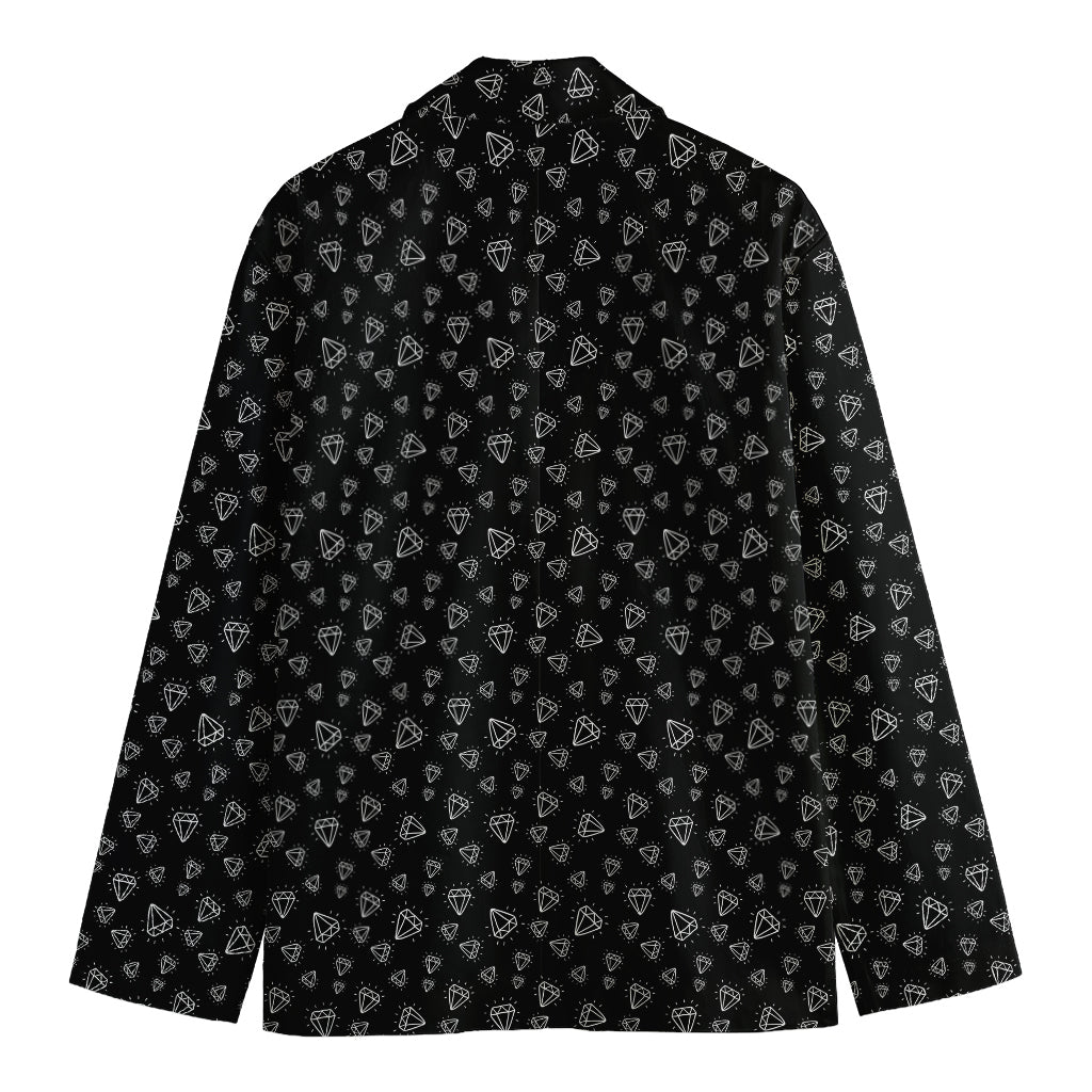 Diamond Pattern Print Men's Blazer