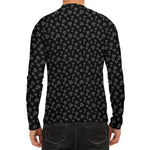 Diamond Pattern Print Men's Long Sleeve Rash Guard