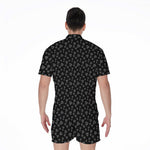 Diamond Pattern Print Men's Rompers