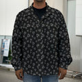 Diamond Pattern Print Men's Shirt Jacket