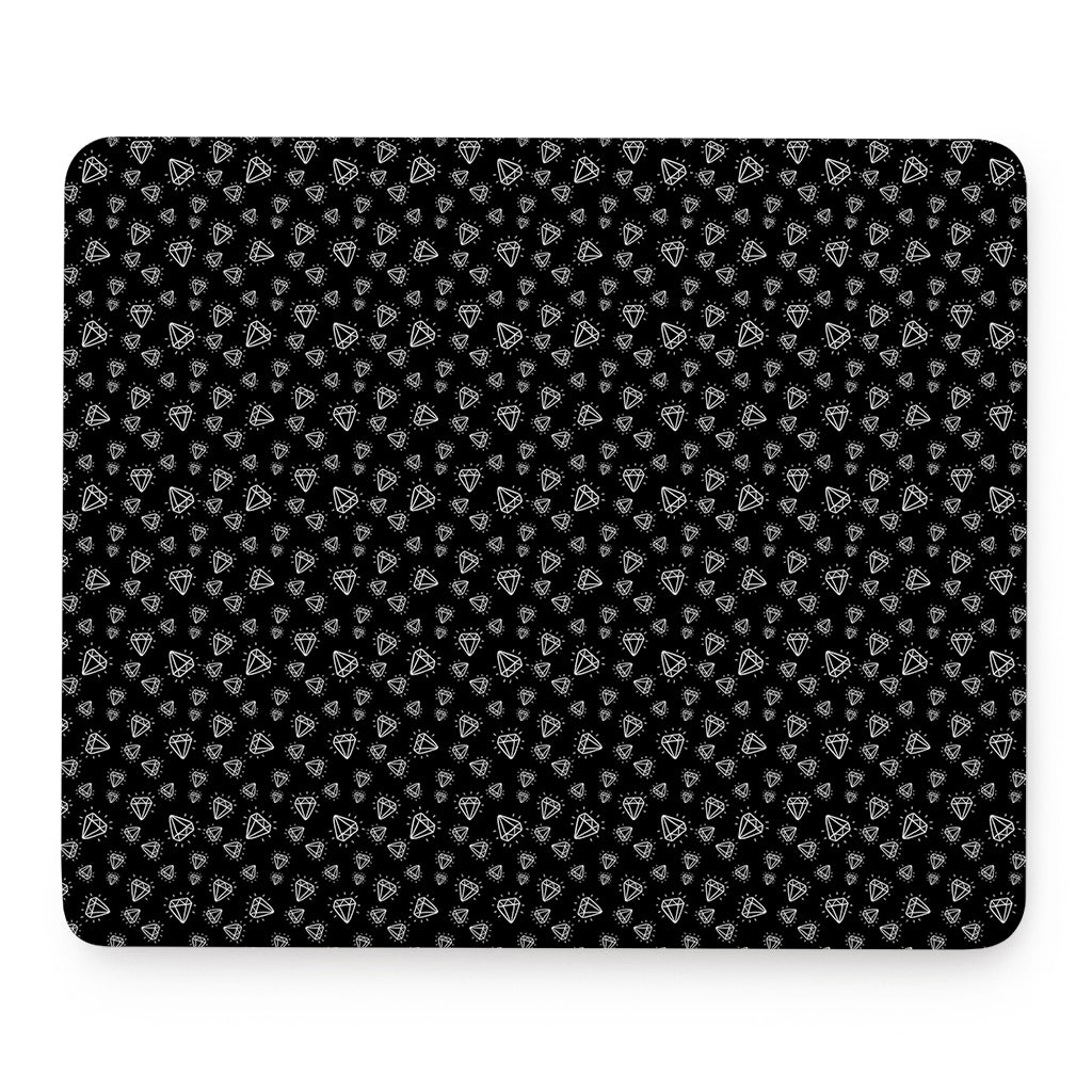 Diamond Pattern Print Mouse Pad