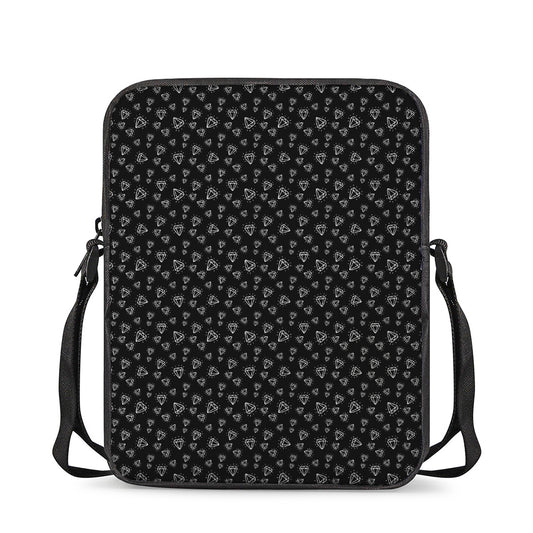 Diamond Pattern Print Rectangular Crossbody Bag