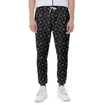 Diamond Pattern Print Scuba Joggers