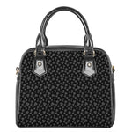 Diamond Pattern Print Shoulder Handbag