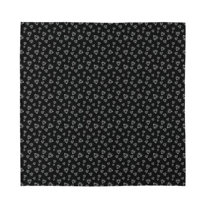 Diamond Pattern Print Silk Bandana