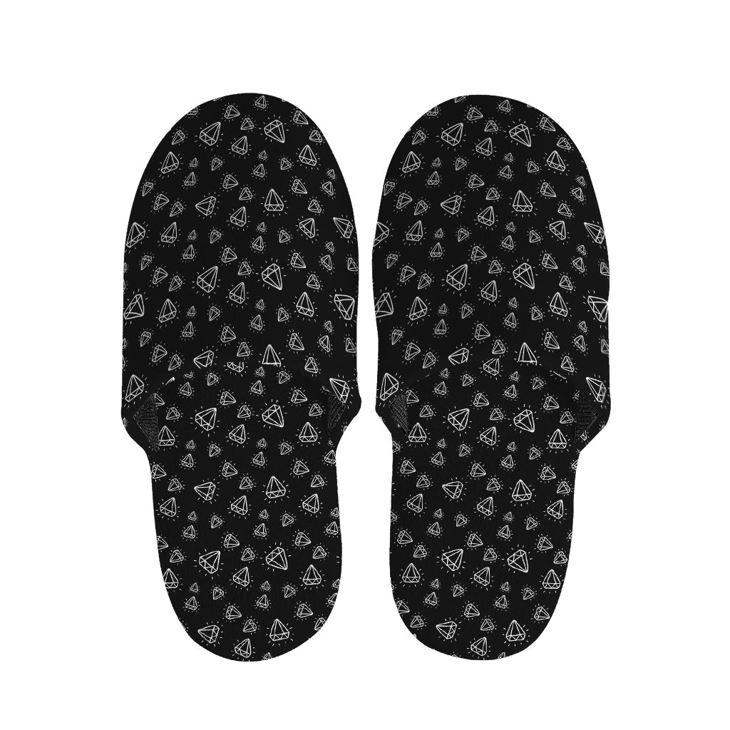 Diamond Pattern Print Slippers