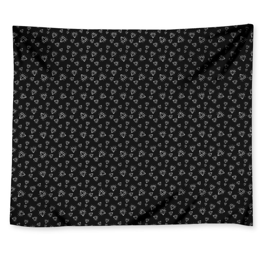 Diamond Pattern Print Tapestry