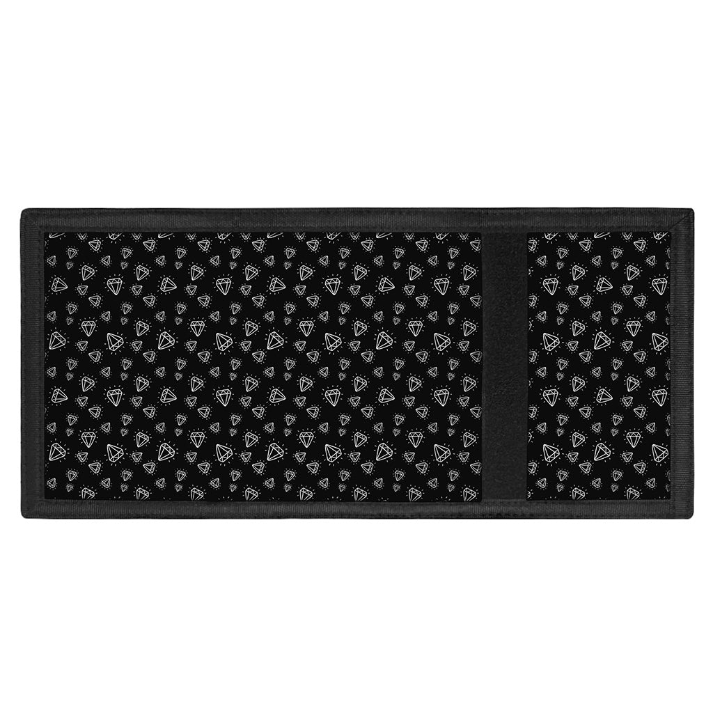 Diamond Pattern Print Trifold Wallet