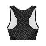 Diamond Pattern Print Women's Sports Bra