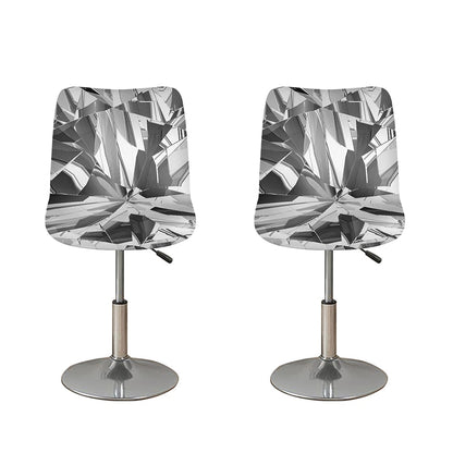Diamond Print Bar Stool Covers