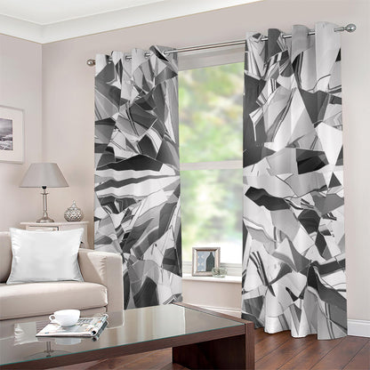 Diamond Print Blackout Grommet Curtains