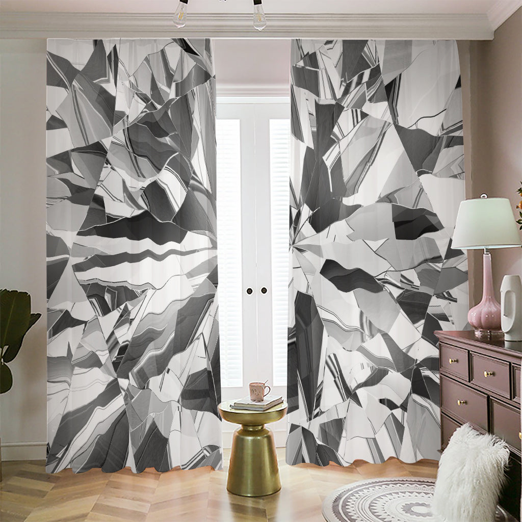Diamond Print Blackout Pencil Pleat Curtains