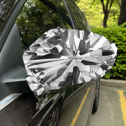 Diamond Print Car Side Mirror Covers
