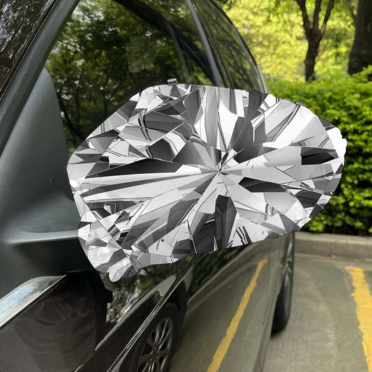 Diamond Print Car Side Mirror Covers
