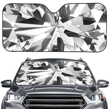 Diamond Print Car Windshield Sun Shade
