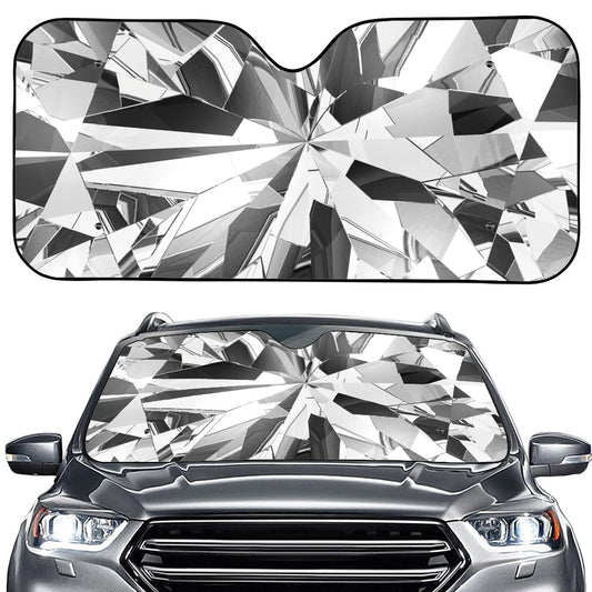 Diamond Print Car Windshield Sun Shade