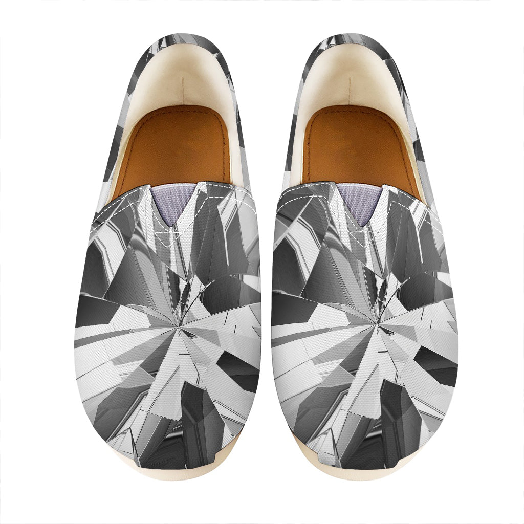 Diamond Print Casual Shoes