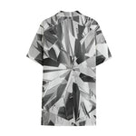 Diamond Print Cotton Hawaiian Shirt