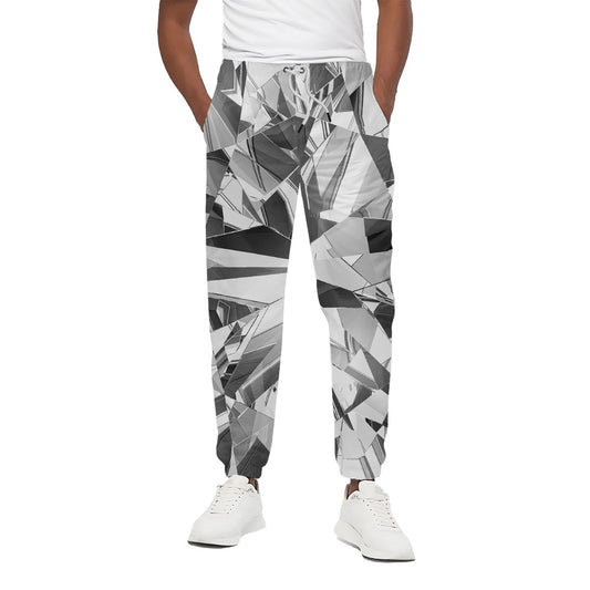 Diamond Print Cotton Pants