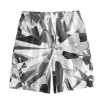 Diamond Print Cotton Shorts