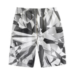 Diamond Print Cotton Shorts