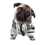 Diamond Print Dog Zip Up Hoodie