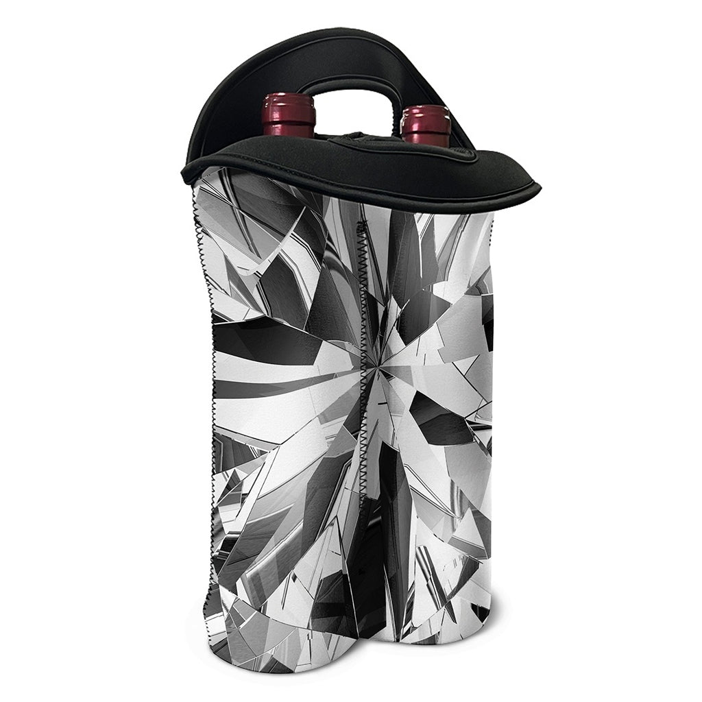 Diamond Print Double Neoprene Wine Tote