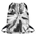 Diamond Print Drawstring Backpack