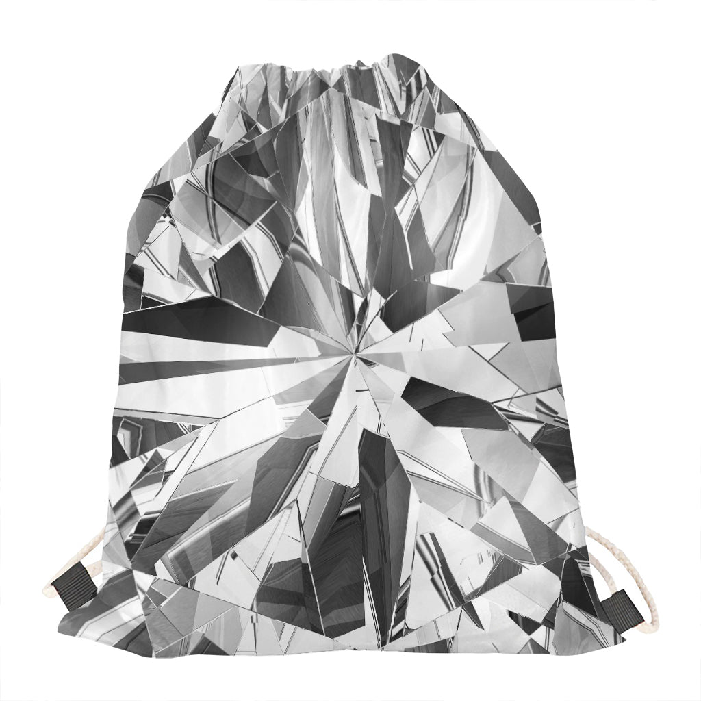 Diamond Print Drawstring Bag