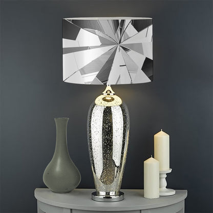 Diamond Print Drum Lamp Shade
