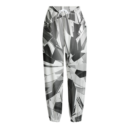 Diamond Print Fleece Lined Knit Pants
