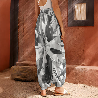 Diamond Print Harem Pants