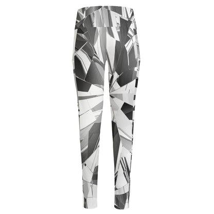 Diamond Print High-Waisted Pocket Leggings