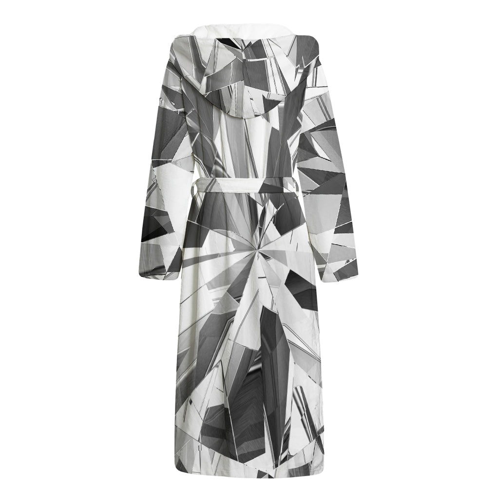 Diamond Print Hooded Bathrobe