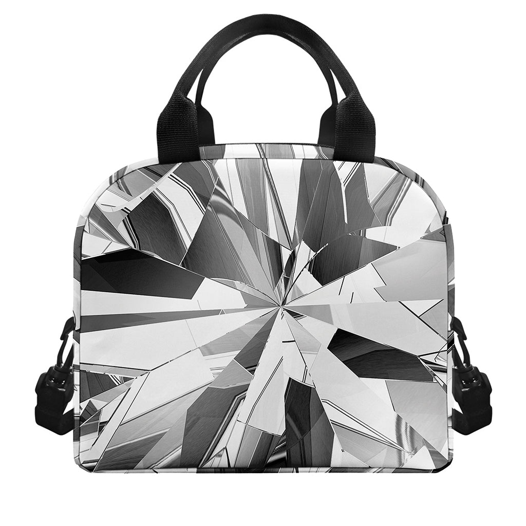 Diamond Print Insulated Lunch Bag