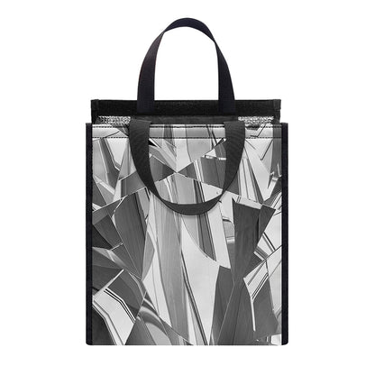 Diamond Print Insulated Lunch Tote