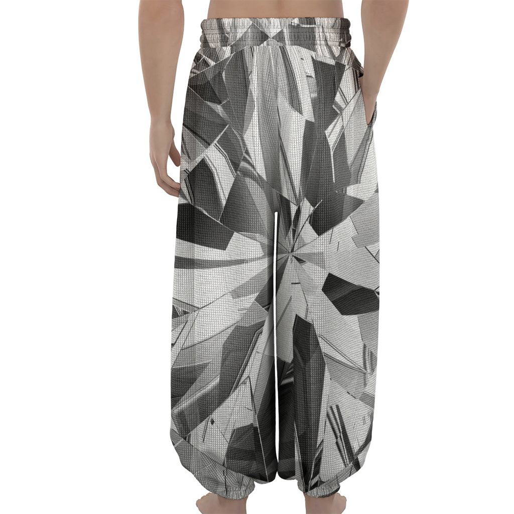 Diamond Print Lantern Pants