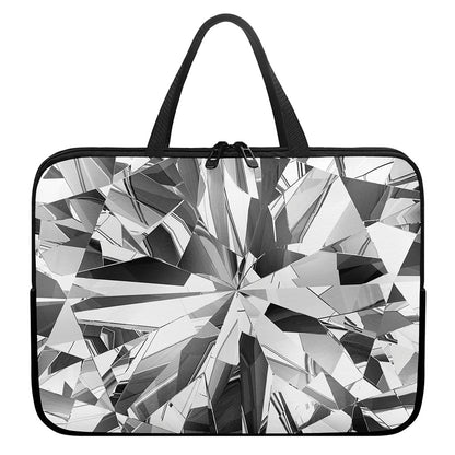 Diamond Print Laptop Sleeve With Handle
