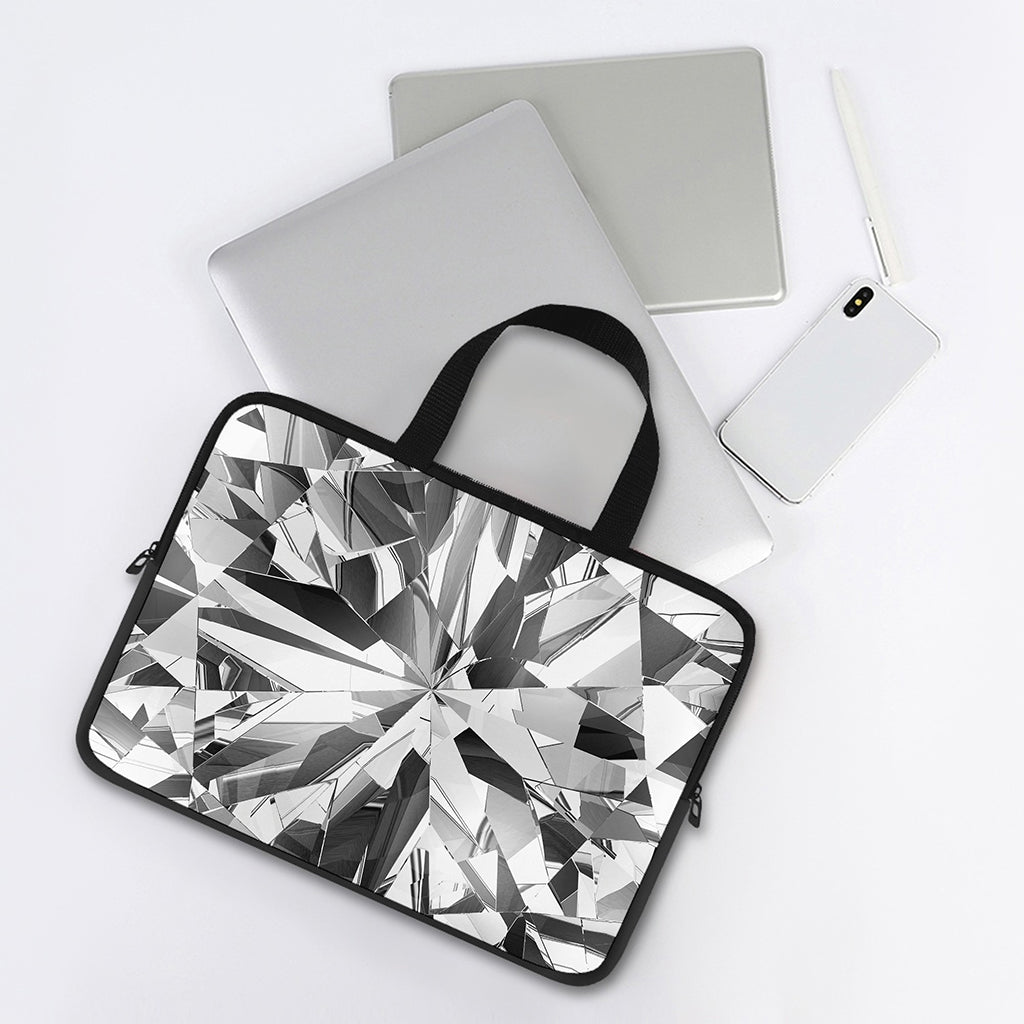 Diamond Print Laptop Sleeve With Handle